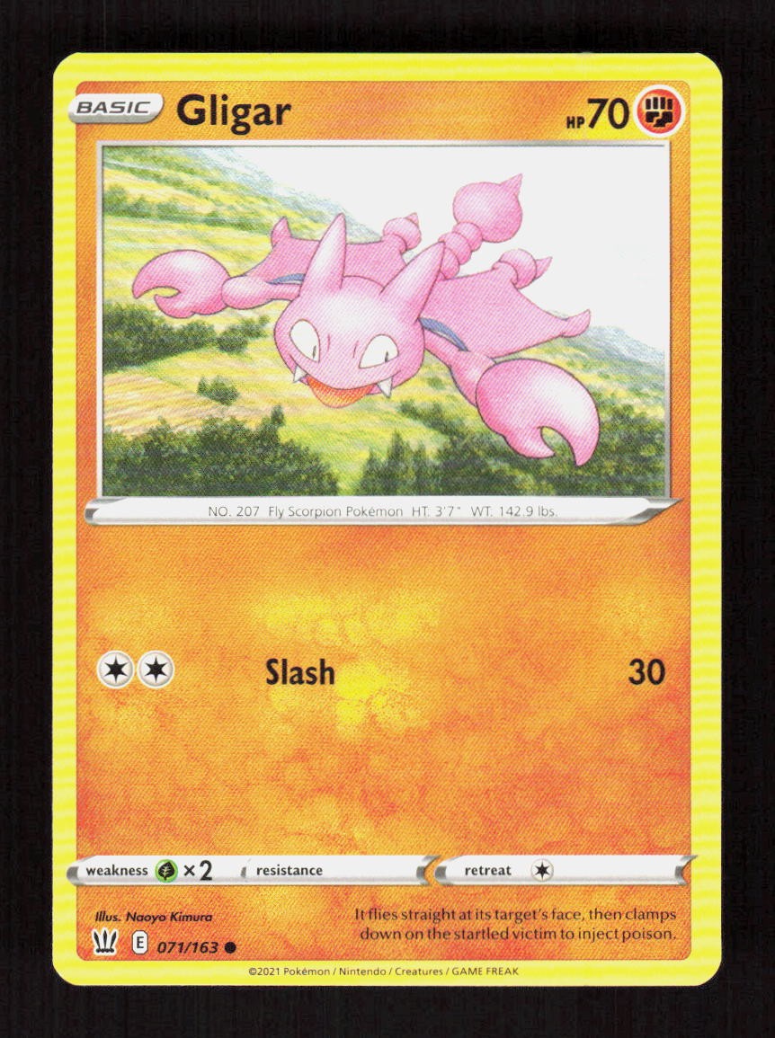 Gligar 071/163 SWSH05: Battle Styles Common NM