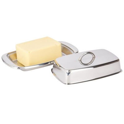 Kitchen Craft Edelstahl Butterdose mit Deckel 19 x 10,3 x 6,5 cm