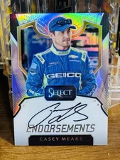 2017 Select Endorsements #28 Casey Mears Auto  On Card Autograph Silver Prizm