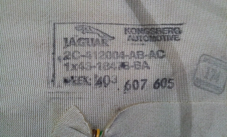 JAGUAR X-TYPE LEFT FRONT DRIVER SEAT HEATED ELEMENT 2001 02 03 04 05 06 07 2008 - Image 3 of 4