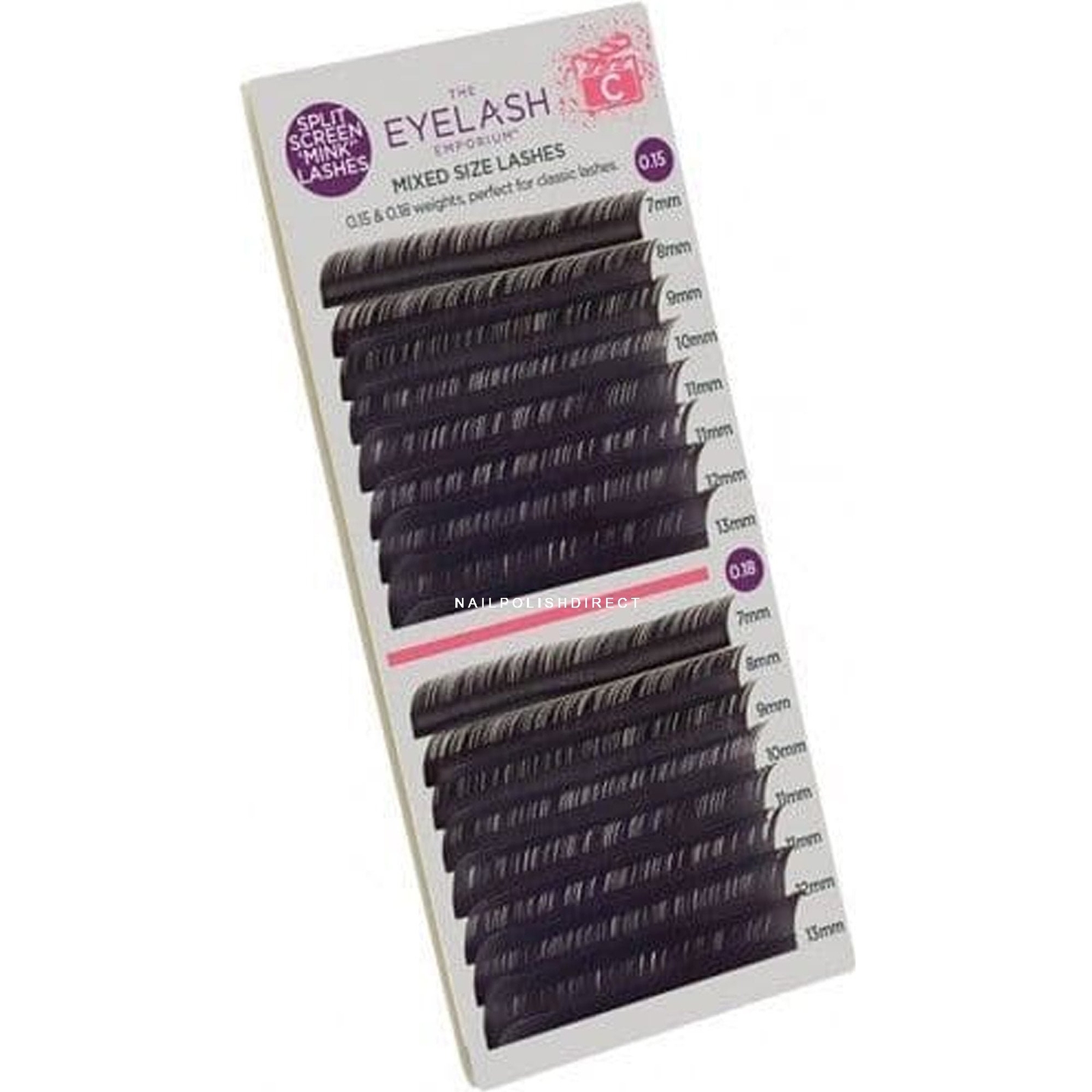 Eyelash Emporium Mink Lashes (Individual Length 7mm (0.15) To 13mm 0.18 - C Curl