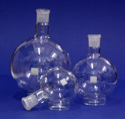 JOANLAB Rundkolben Einhalsrundkolben Hals NS29/32, Varianten: 500ml, 1000ml oder 2000 ml