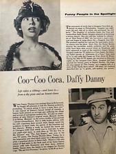 Danny Thomas, Imogene Coca, Full Page Vintage Clipping