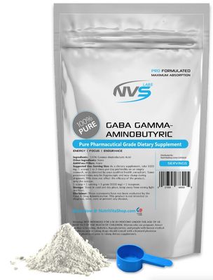 5000g (11lb) NVS 100% GABA GAMMA AMINOBUTYRIC ACID POWDER