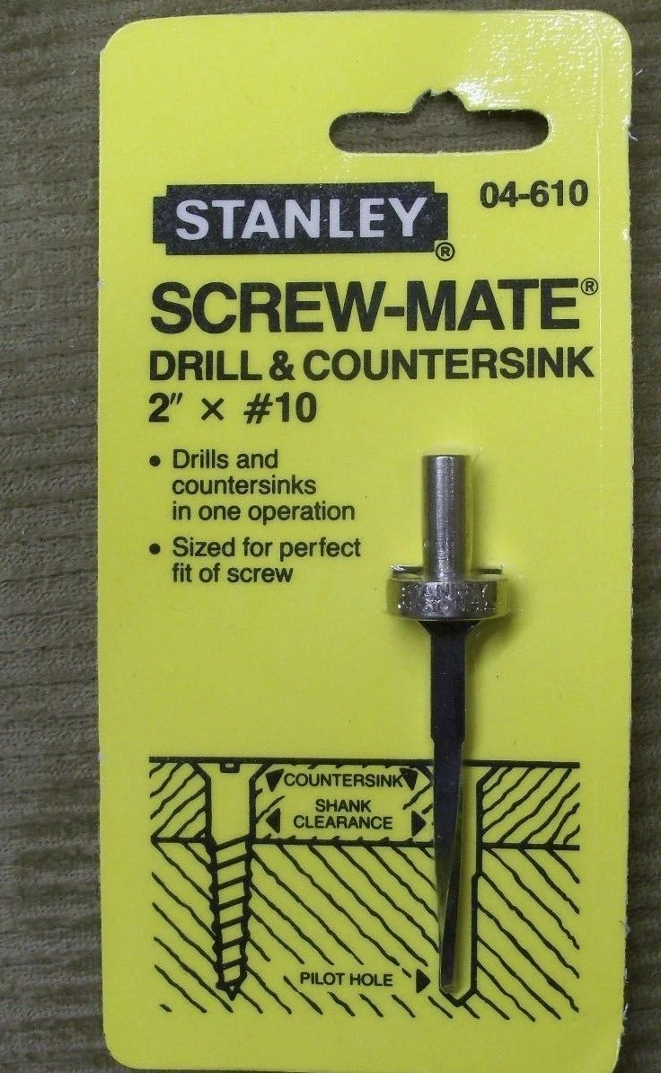 Drill 2024 and countersink