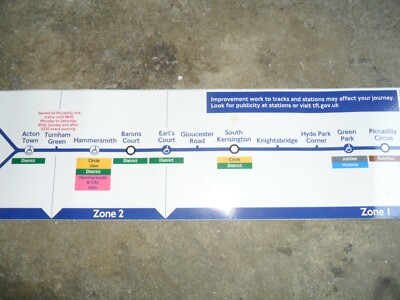 PICCADILLY LINE ZUGKARTE