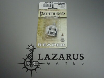 Reaper Miniatures: Pathfinder - Valeros Male Iconic Fighter V2 60035 (NiB, oop)