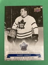 2017-18 UD Maple Leafs Centennial Record Holders Harry Lumley #146