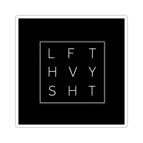 Modern Kiss-Cut Stickers - gym motivation for Laptops & Journals - LFTHVY SHT