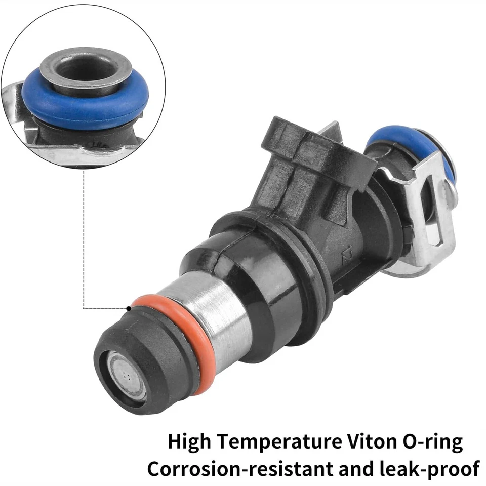Inyectores de combustible 8X actualización 4 orificios para 99-07 Chevy GMC 4,8 L 5,3 L 6,0 L 17113553 Foto 2 de 4