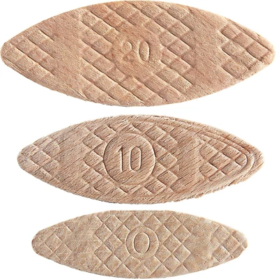 Trend 100Pcs Beechwood Joining Biscuits Variety Pack (No. 0, 10, 20) for Woodwor