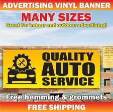 QUALITY AUTO SERVICE Advertising Banner Vinyl Mesh Sign repair car mechanic fix