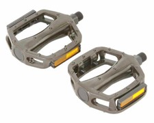 NEW! ABSOLUTE 505 BICYCLE ALLOY PEDALS IN BROWN COMPATIBLE WITH 9/16 CRANK.