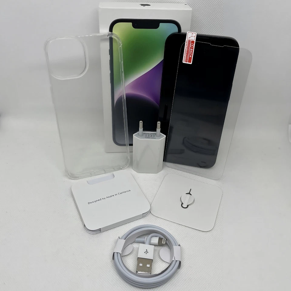 Apple iPhone 14 SEHR GUT Schwarz Weiß Blau Lila 128GB 256GB 512 OVP Ohne Simlock - Bild 2 von 4