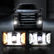 White LED Fog Lights Front Bumper Driving Lamp Assembly for 2015-2020 Ford F-150