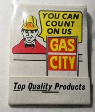 GAS CITY QUALITY PETROLEUM PRODUCTS MATCHBOX ...