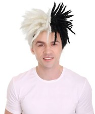Adult Men American Rapper Half- Multiple Colors Dreadlock Updo Wig, HM-1509