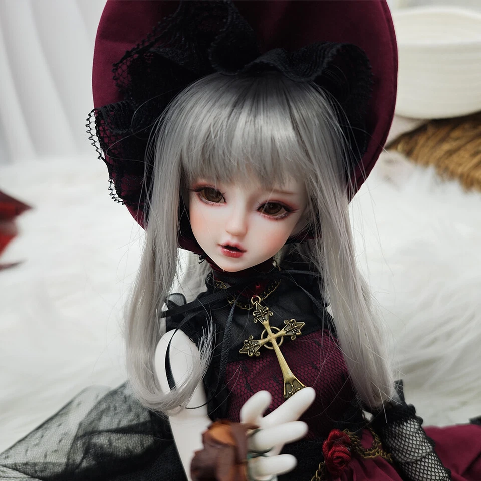 1/4 BJD Doll Dark Fairytale Girl Resin SD Ball Jointed Doll Full Set Clothes Toy - Imagem 2 de 4