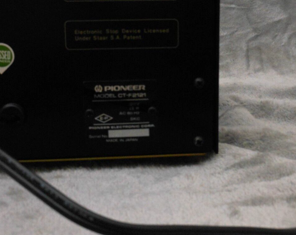 Vintage Pioneer CTF2121 Stereo Cassette Tape Deck For Parts Or Repair