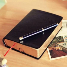 Vintage Thick Blank Paper Notebook Notepad Leather Journal Diary Sketchbook US