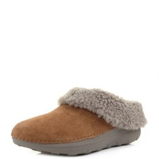 femmes FitFlop Loaff CHAUSSONS BOTTINES MARRON NEUF