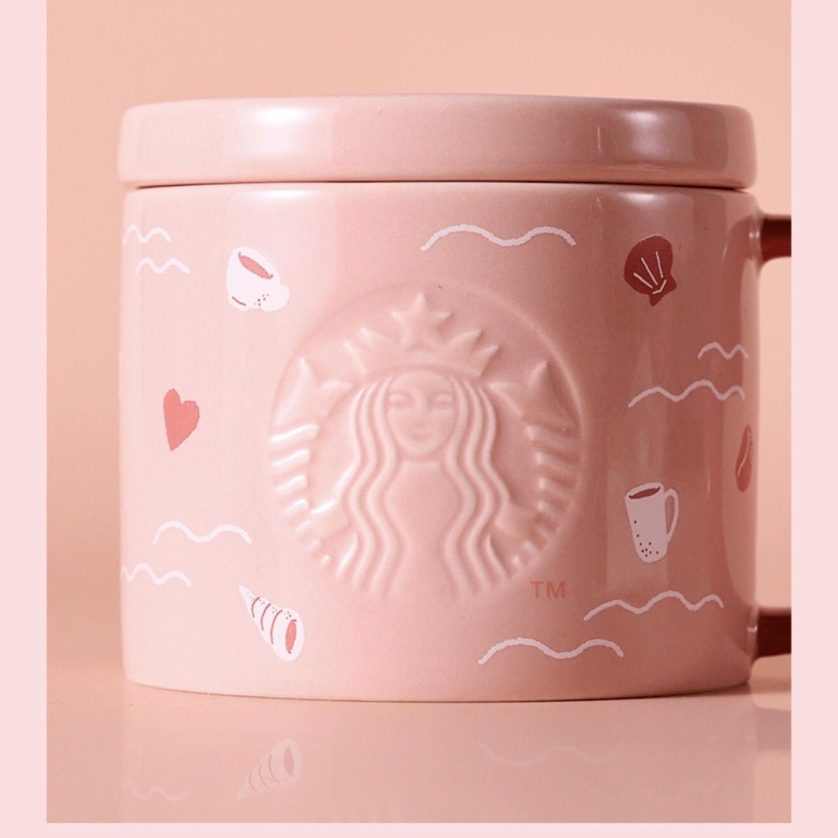 Starbucks 2025 China Valentine's Day Heart Handle 10oz Mug | eBay