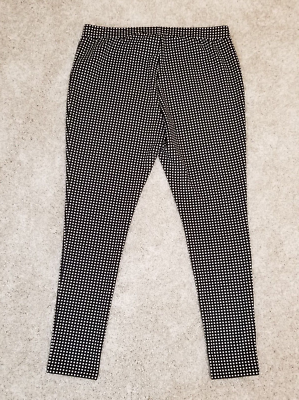 MICHAEL Kors Women's Size Large Black And White Checkered Cropped