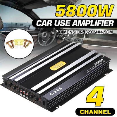 Car Home Audio Power Amplifier Aluminum Alloy 12V Digital Subwoofer
