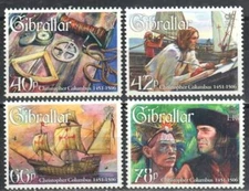 Gibraltar Stamp 1056-1059  - Christopher Columbus, explorer