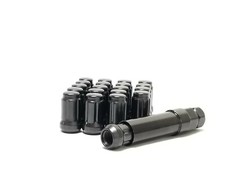 20pcs Or 16pcs Black Tuner Lug Nut Key 12x1.5 For Ford Focus 2000-2018