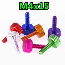 M4x15mm Knurled Thumb Screws PC Computer Case Hand Grip Knob Bolt Aluminum Alloy