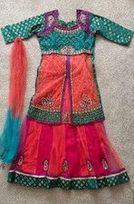 Girls Indian Lehenga Indian traditional outfit teen Sz 34 party party wedding