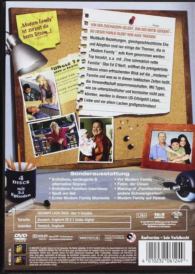 Modern Family - Season 1 (DVD) Ed O'Neil Sofia Vergara (UK IMPORT) Foto 2 de 3