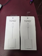2 Genuine Apple Mini DisplayPort to VGA Adapter MB572Z/B Model A1307 -NEW IN BOX
