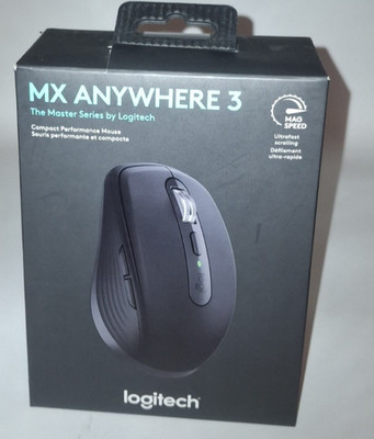 LOGITECH MX Anywhere 3 Compact Wireless Performance Mouse, Black   NEW IN BOX
