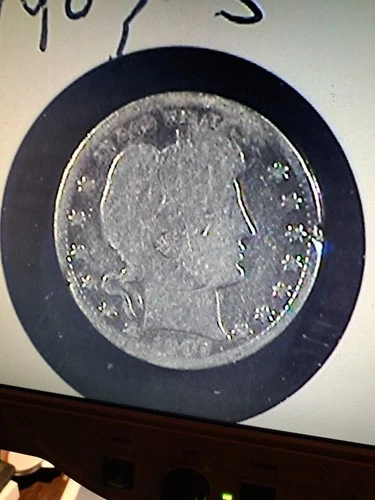 1907-S Barber Quarter  San Francisco Mint 90% Silver USA Coin Tough Date