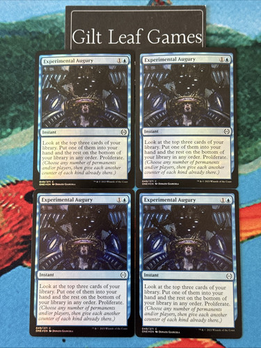 MTG *Experimental Augury Foil X4* (NM) Phyrexia All Will Be One Magic Gathering - Picture 1 of 1