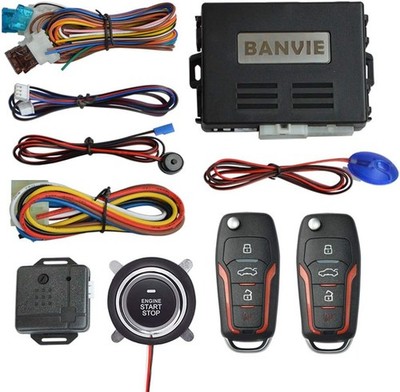 BANVIE   Car Keyless Entry Security Alarm System +   Remote 1.without siren 