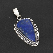 Lapis Lazuli Gemstone Ethnic Handmade Pendant Jewelry For Unisex 2.24