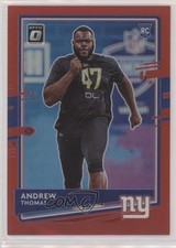 2020 Panini Donruss Rookie Optic Preview Red Prizm 51/99 Andrew Thomas 0q3