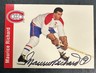 1994 Parkhurst Missing Link Maurice Richard Autographed Card #65 HOF Canadiens