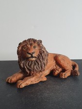 Elastolin Lineol großer Löwe liegend Wildtier Masse 1930er Jahre 12 cm