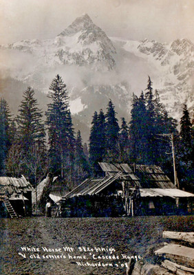 C1900s - White Horse Mountain Cascades Settlers House RPPC WA - Postcard - P9