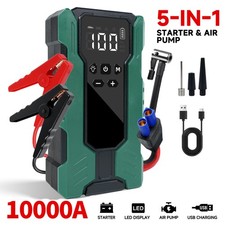 10000a Car Jump Starter With Air Compressor 12v 150psi Battery Phone Bank