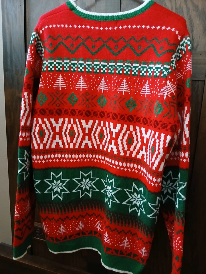 Gnome For The Holidays Ugly Christmas Sweater Size L ( 42-44)  - Image 2 of 4