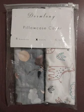 Dormlony Girls Pillowcase Covers 13 x 18 inches Toddler Pack of 2