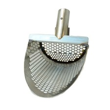 T-Rex 6.5" Wide Stainless Steel Sand Scoop 3/8 Holes for Metal Detecting