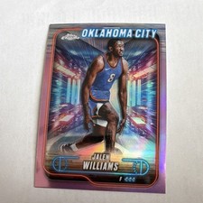 Topps 2023-24 Chrome Pink Refractor Jalen Williams #63 Oklahoma City Thunder