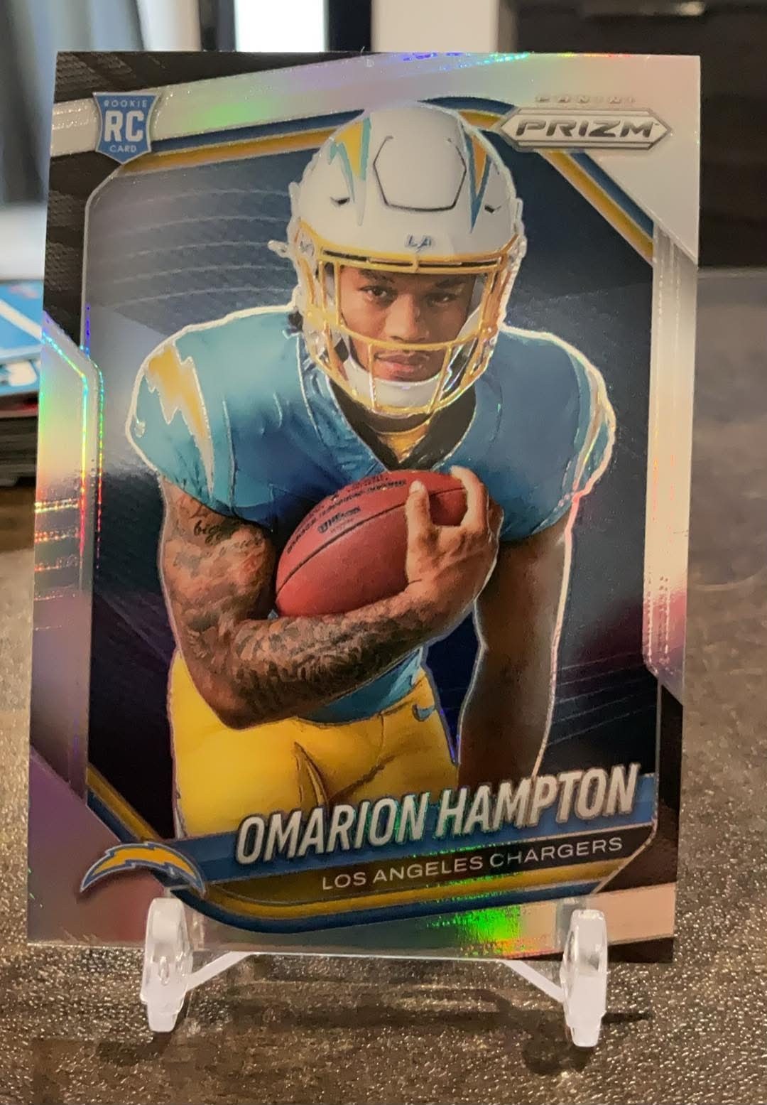 2025 Panini Prizm - Rookie Variation Omarion Hampton #423 Silver Prizm (RC)