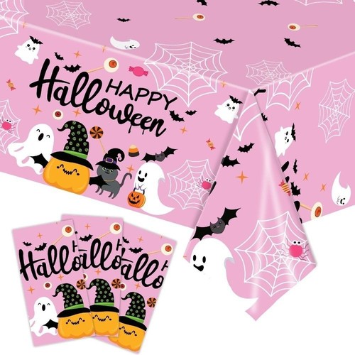 Pumpkin Ghost Pattern Halloween Tablecloth Table Runner Table Decoration - Picture 7 of 12